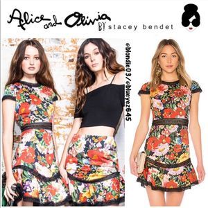 Alice + Olivia “Rapunzel” dress in blooming garden 2